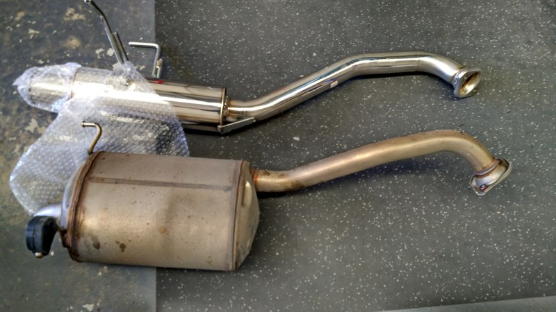 HKS silent Hi-Power Exhaust installed - Unofficial Honda FIT Forums